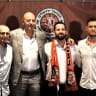  Hapoel Jerusalem's new coach Sasa Obradovic eing introduced with the Hapoel Jerusalem owners, July 10, 2026.