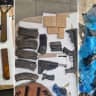 Weapons and ammunition seized by Israel Police in a raid in Kfar Yarka on July 10, 2026. 