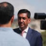US Representative Ro Khanna (D-CA) is interviewed by Reuters during a visit to Turmus Ayya, near Ramallah, in the Israeli-occupied West Bank, July 9, 2026.