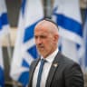 Ronen Bar, head of the Shin Bet security services attends a state memorial ceremony for victims of terror, at Mount Herzl military cemetery in Jerusalem, April 30, 2025, during Memorial Day which commemorates the fallen Israeli soldiers and victims of terror.