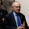 FILE PHOTO: American lawyer Alan Dershowitz returns to the courtroom for the criminal trial of US President Donald Trump after a short break at Manhattan Criminal Court in New York City, US, 20 May 2024.