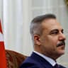 Turkish Foreign Minister Hakan Fidan attends a meeting with Egyptian Foreign Minister Badr Abdelatty to discuss stability in the region following an interim deal between the US and Iran, at Tahrir Palace in Cairo, Egypt June 21, 2026.