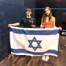 ELAD ROBINSHTOK (left) and Naomi Wiegenfeld (right) celebrated their respective silver and bronze medals for Israel at the European Junior Open Championship in Hamburg. 