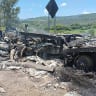 Scene of the multi-vehicle accident in Mexico that left nine dead and 10 injured, July 13, 2026.