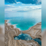 The colors of each sinkhole come from minerals, salt, clay, and water.
