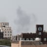 Smoke rises following an airstrike after Yemen's defense ministry said that its armed forces had targeted the runway at Sanaa International Airport, in Sanaa, Yemen, July 13, 2026.