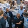 Alexander De Croo, (3rd-R) Administrator of the United Nations Development Programme (UNDP), visits a food distribution point in Gaza City, on February 16, 2026; illustrative