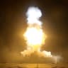 A projectile is fired during what the U.S. Central Command (CENTCOM) said was a third round of strikes this week against Iran, in this screen grab taken from a handout video released on July 11, 2026. 