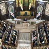 Members of Syria's new People's Assembly attend the legislature's inaugural session in Damascus, marking the first parliament to convene since the fall of former President Bashar Assad.