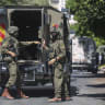 Israeli security forces operate during a raid in the West Bank city of Nablus, July 12, 2026.