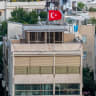 View of the Turkish Embassy in Tel Aviv on August 26, 2021. 