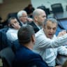 MK Gilad Kariv reacrts during a Constitution, Law and Justice Committee meeting at the Knesset, the Israeli parliament in Jerusalem, July 13, 2026. 