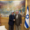 Former US Senator Lindsey Graham and US Ambassador to Israel Mike Huckabee hold a meeting on December 20,  2025. 