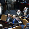 Prime Minister Benjamin Netanyahu attends a Knesset vote on a bill to freeze arrests of haredi draft evaders, in Jerusalem, July 14, 2026