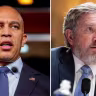 From left: New York Rep. Hakeem Jeffries; Kentucky Rep. Thomas Massie.