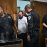 Chaim Rotter, arrested on suspicion of numerous sex offenses arrives to a court hearing at the Magistrate's Court in Tel Aviv on July 2, 2025.