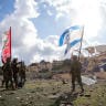 IDF soldiers in the Bint Jbail stadium, southern Lebanon, July 15, 2026.