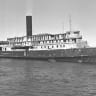 ‘SS EXODUS,’ now derelict, in Haifa Port, 1952.
