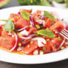 Watermelon feta salad.