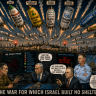 An AI-generated political cartoon.