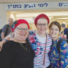 THREE GENERATIONS learning together: Brondie Levine with daughter Nechama Weiss and granddaughter Shira Levine.