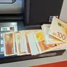 Banknotes in an ATM