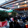 Global Movement to Gaza Sweden holds a demonstration in connection with the arrival of the released Swedish participants in the Global Sumud Flotilla, in central Stockholm, Sweden October 7, 2025.