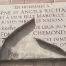 Commemorative plaque honoring Righteous Among the Nations vandalized in Paris in July 2026.