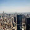 The New York City skyline and the Empire State Building, as wildfire smoke impacts air quality in New York City, US, July 17, 2026.