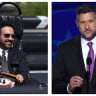 LEFT: New York City Mayor Zohran Mamdani rides a go-kart at Coney Island on July 13, 2026. RIGHT: US Rep. Pat Ryan (D-NY) speaks on Day 4 of the Democratic National Convention in Chicago on August 22, 2024.