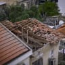 Israeli srcurity and rescue forces inspect the damage at the scene where a missile fired from Iran toward Israel caused damage in Bnei Brak, central Israel, March 31, 2026.