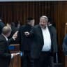 National Security Minister Itamar Ben Gvir attends a vote at the plenum hall of the Knesset, the Israeli parliament in Jerusalem, on July 16, 2026.