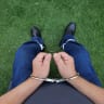 Image from the arrest of a Bat Yam resident, charged with sexual offenses against his two granddaughters