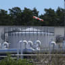 he receiving station for the Nord Stream 1 natural gas pipeline stands on July 11, 2022 near Lubmin, Germany.