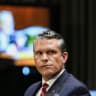 US Secretary of Defense Pete Hegseth looks on as he testifies during a Senate Appropriations Committee hearing on US President Donald Trump's supplemental funding request for the Department of Defense, in Washington.