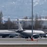 FILE PHOTO: US Air Force planes on the tarmac of Sofia airport, Bulgaria, February 19, 2026. 