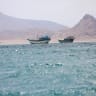 Boats float near the coast of Bab el-Mandeb, Yemen, April 2, 2026.