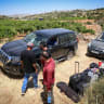 The scene after Israeli settlers attacked four Palestinian vehicles, including one belonging to CNN International, in the town of Halhul, south of Hebron, June 15, 2026