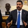 : Prime Minister of Iraq Ali al-Zaidi speaks during a bilateral meeting with U.S. President Donald Trump in the Oval Office of the White House on July 14, 2026 in Washington, DC