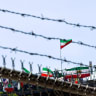Illustrative: Demonstrators march across the Francis Scott Key Bridge during a rally in support of the Iranian people and to condemn the execution of political prisoners in Iran, in Washington, DC, on May 16, 2026.