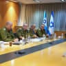 Defense Minister Israel Katz in a meeting with high-ranking IDF officials.
