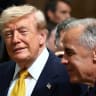 US President Donald Trump and Canada's Prime Minister Mark Carney attend a meeting of the North Atlantic Council (NAC) during the NATO leaders' summit in Ankara, Turkey, July 8, 2026.