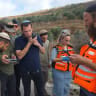 Samaria Regional Council Chief Yossi Dagan responds to a shooting incident near Gilad Farm, northern West Bank, July 24, 2026.