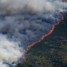 A view of a wildfire spreading over the Burgohondo mountains, in Avila, Spain July 23, 2026.