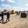 Israeli security and rescue forces at the scene of a shooting attack near the Israeli settlement of Havat Gilad in the West Bank, July 24, 2026. 