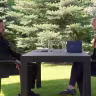 Ukrainian President Volodymyr Zelensky sits down with MAGA provocateur Laura Loomer in Kyiv as Loomer shifts her views to support Ukraine's war against Russia, July 24, 2026.