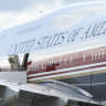 US President Donald Trump boards Air Force One at Dobbins Air Reserve Base in Marietta, Georgia, on July 22, 2026. 