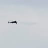 Russian drone flies in the sky over the city after a Russian drone strike, amid Russia's attack on Ukraine, in Kyiv, Ukraine November 2, 2024.
