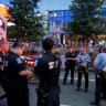 First responders gather after reports of a stabbing incident at Penn Station in New York City