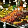 Yields are shrinking, competition is nonexistent, and prices are skyrocketing. A fruit stall in the market